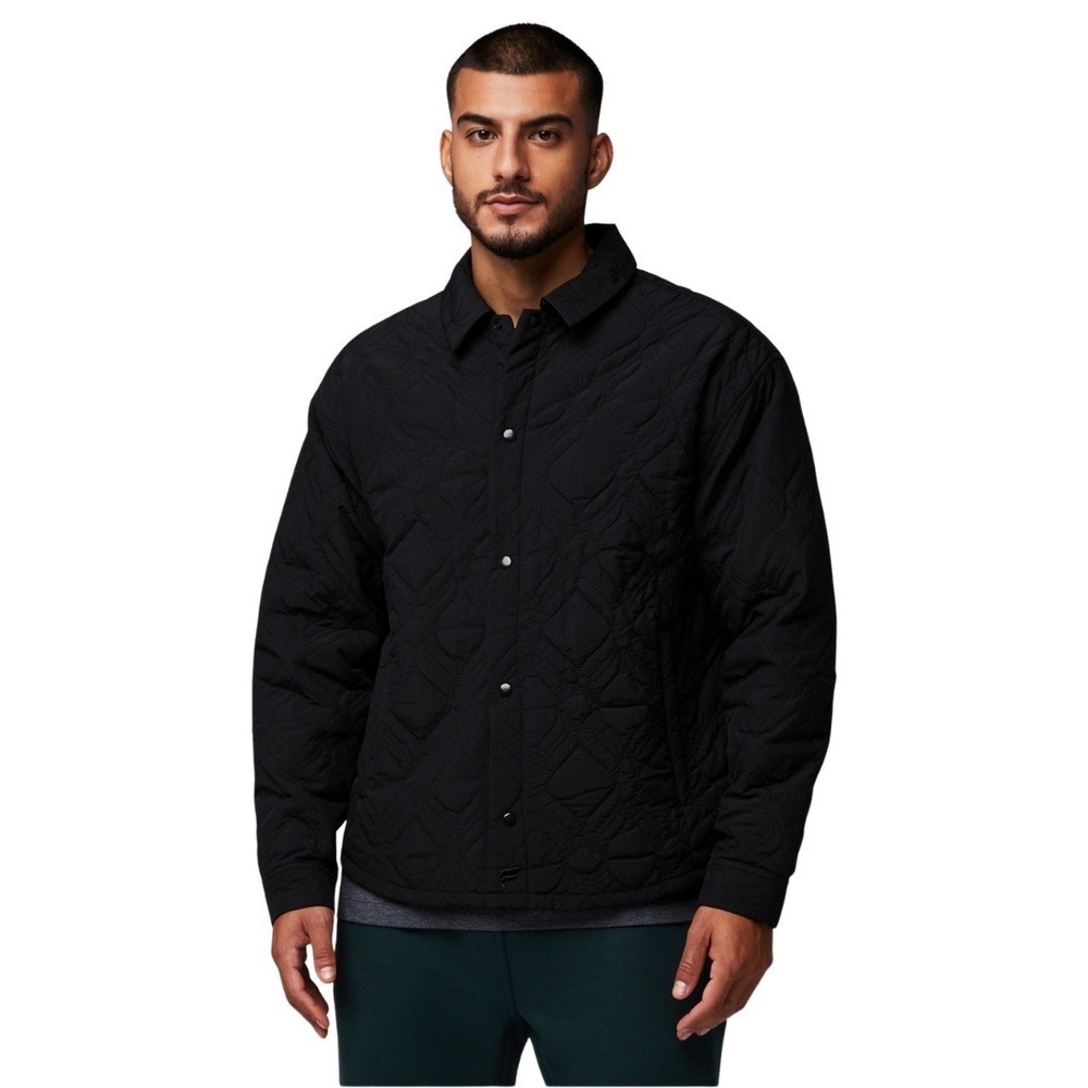 Fabletics The Loft Shirt Jacket In Black Sz L